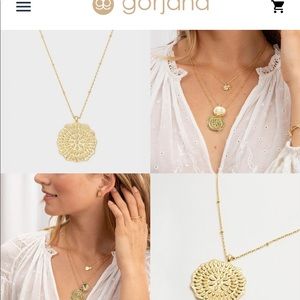 Nwt Gorjana Mosaic Coin Necklace 